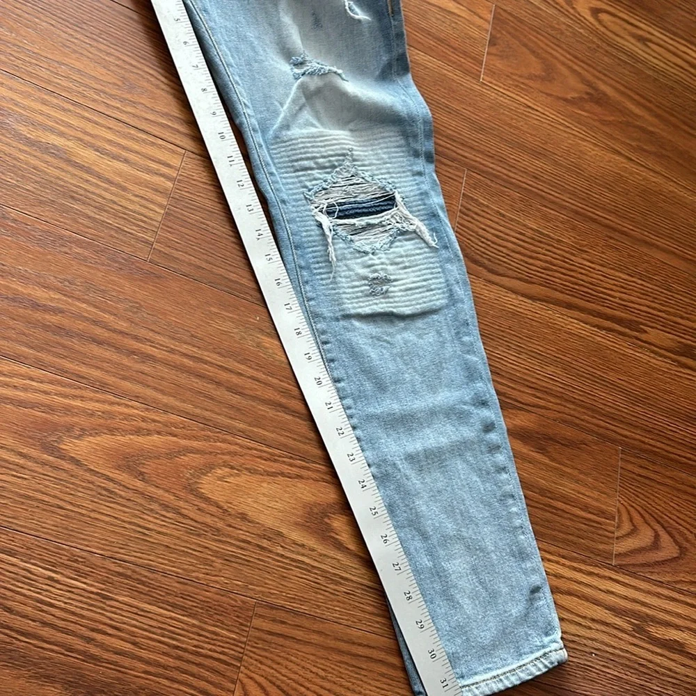 NWOT True Religion Men's 34 Matt Ultra Skinny Moto Distressed‎ Light Wash Jeans